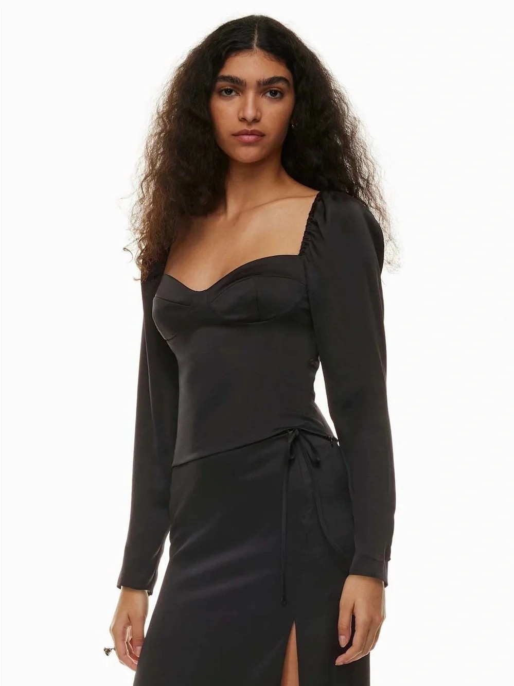 Aritzia Wilfred New Novella Satin Blouse